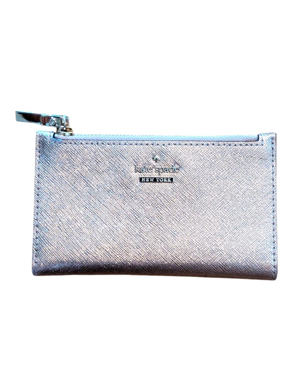 Kate Spade Morgan Metallic Gusseted Wristlet Bag Purse